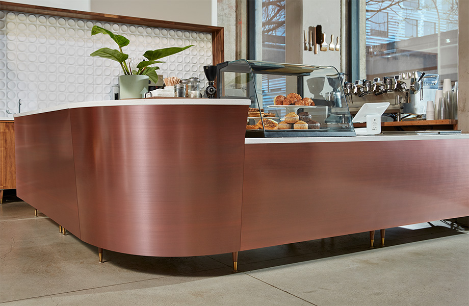 Antique Rubbed Copper Deskfront