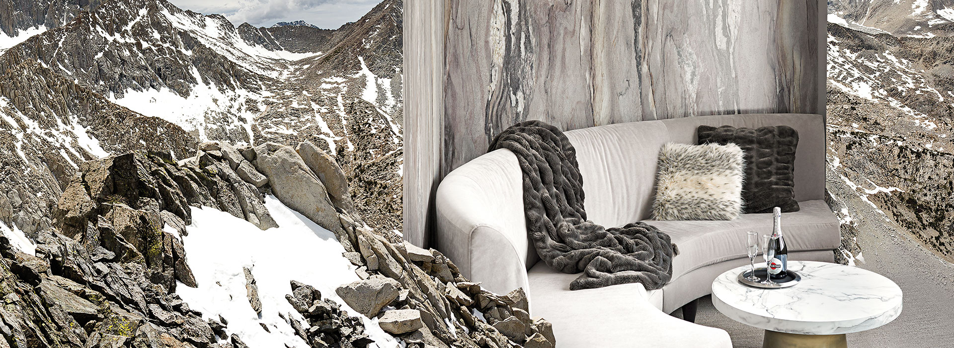 Formica TrueScale Dolce Vita and Calacatta Marble