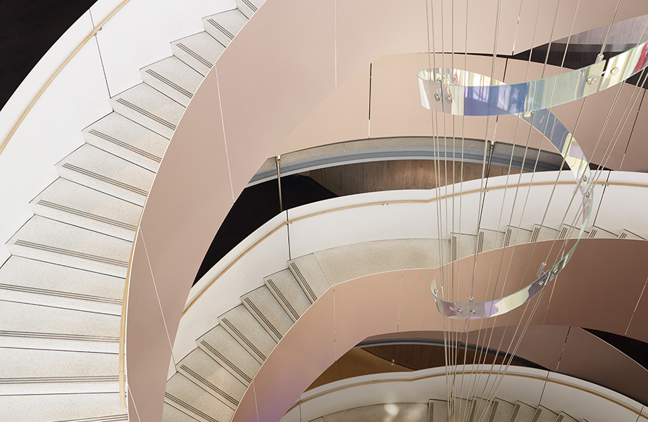 Spiral staircase M8545 Matte Rose Gold DecoMetal